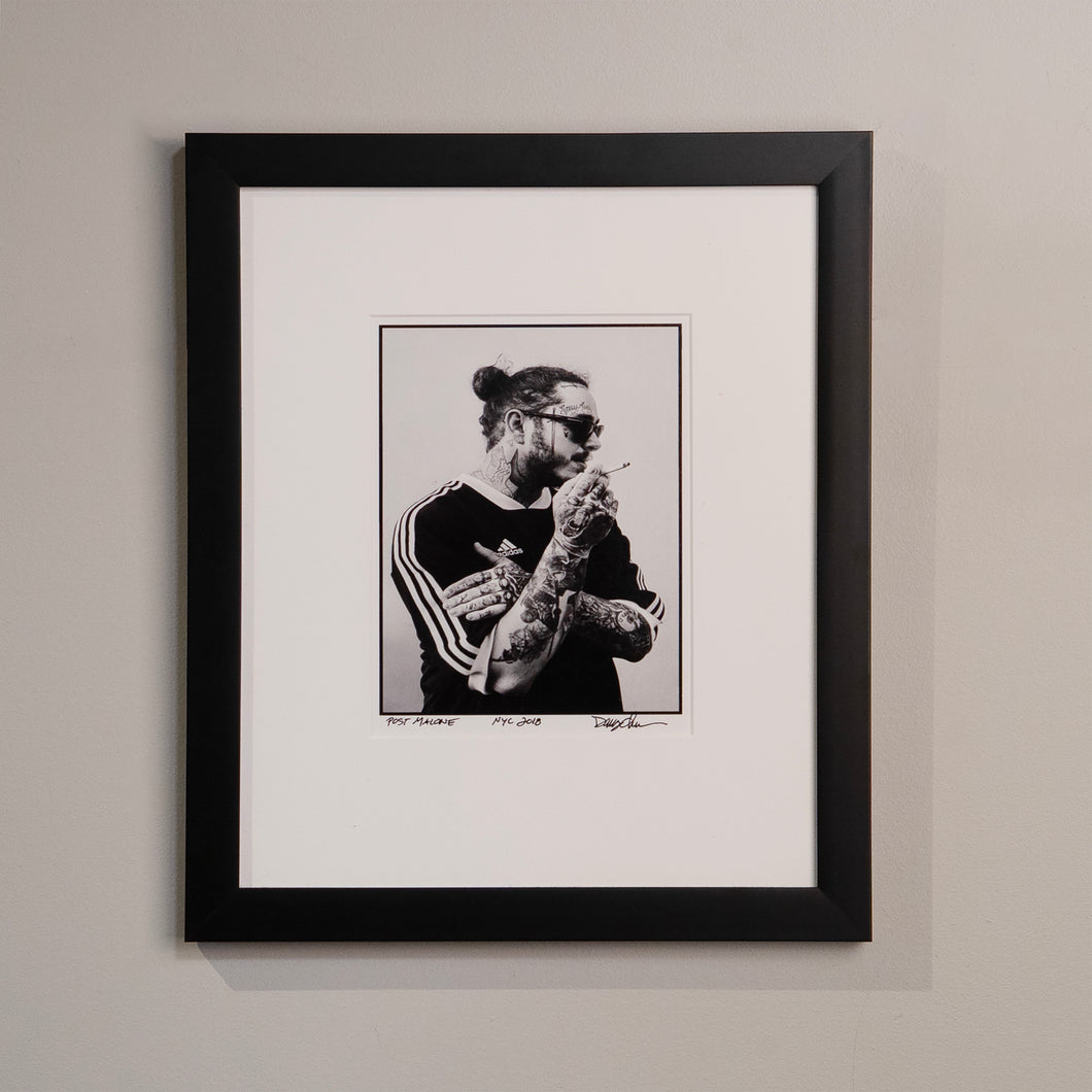 Post Malone (NYC, 2018) Framed 8x10