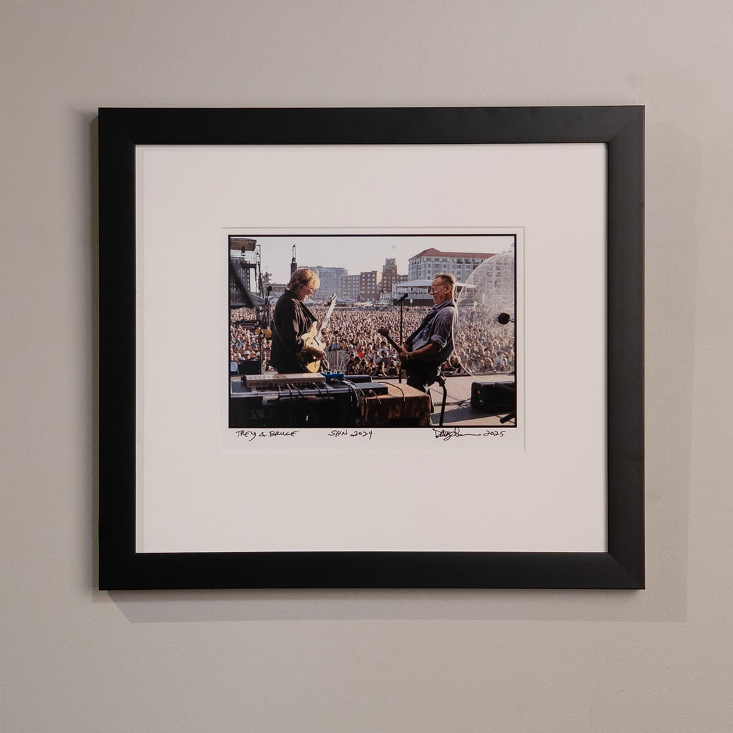 Trey Anastasio and Bruce Springsteen (Sea.Hear.Now, 2024) Framed 8x10