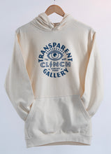 Load image into Gallery viewer, Transparent Clinch Gallery Cream Fleece Hoodie - Transparent Clinch Gallery
