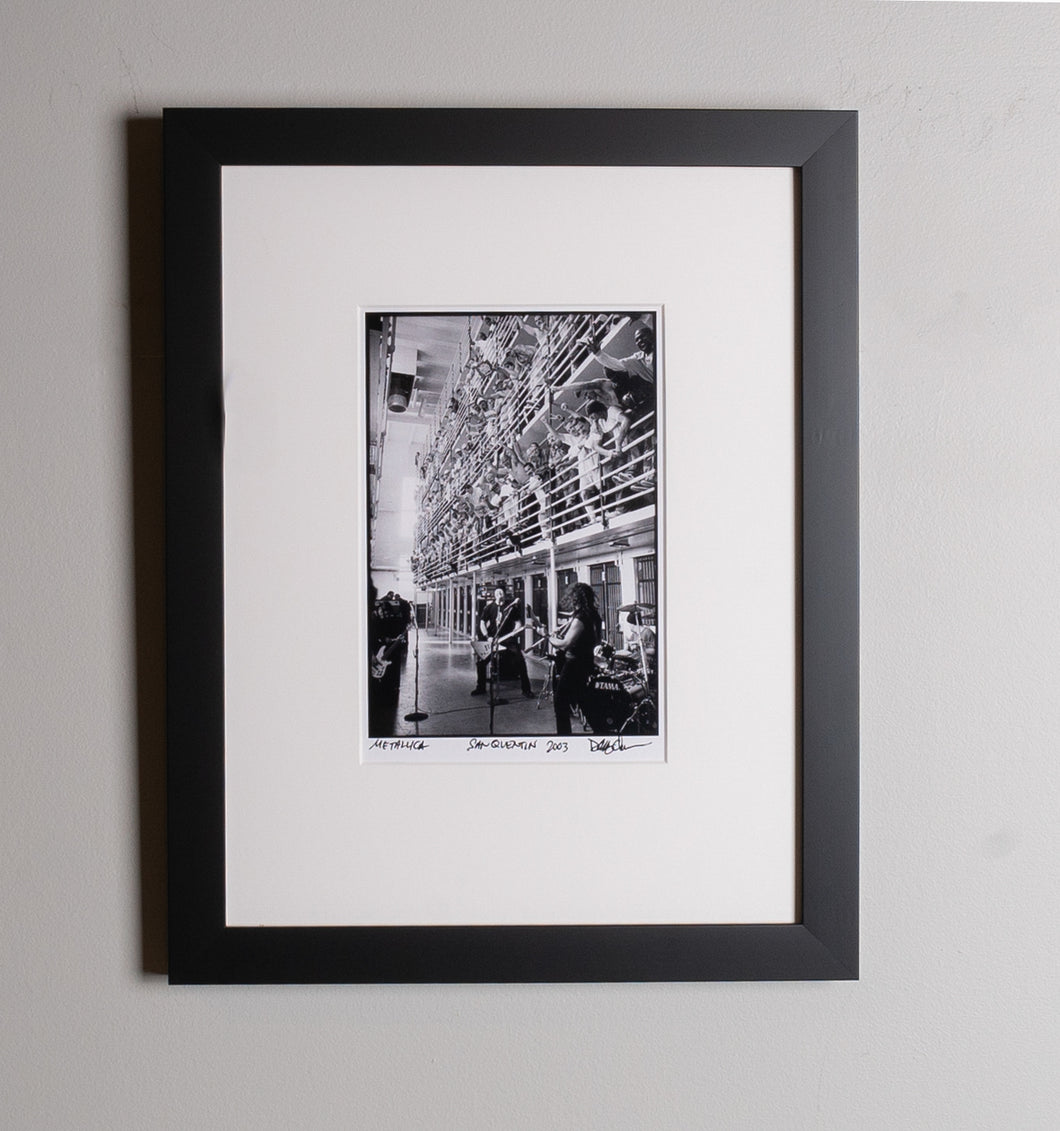 Metallica (San Quentin Prison, 2003) Framed 8x10