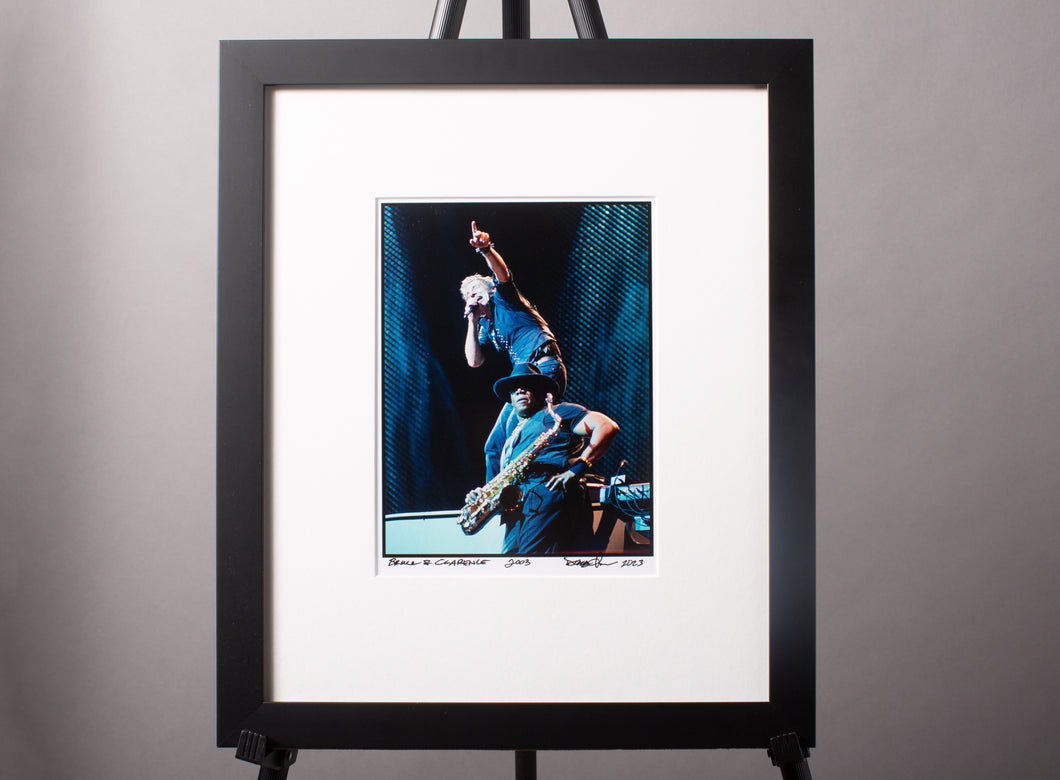 Bruce Springsteen and Clarence Clemons (Giants Stadium, 2003) Framed 8 x 10