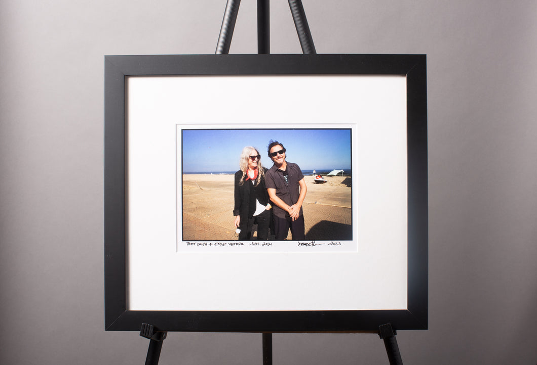 Patti Smith and Eddie Vedder (Sea.Hear.Now 2021) Framed 8 x 10
