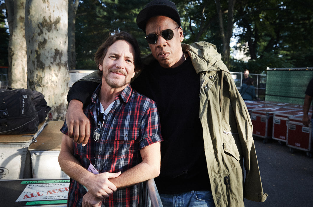 Eddie Vedder and Jay Z (Global Citizen Concert, NYC, 2015)