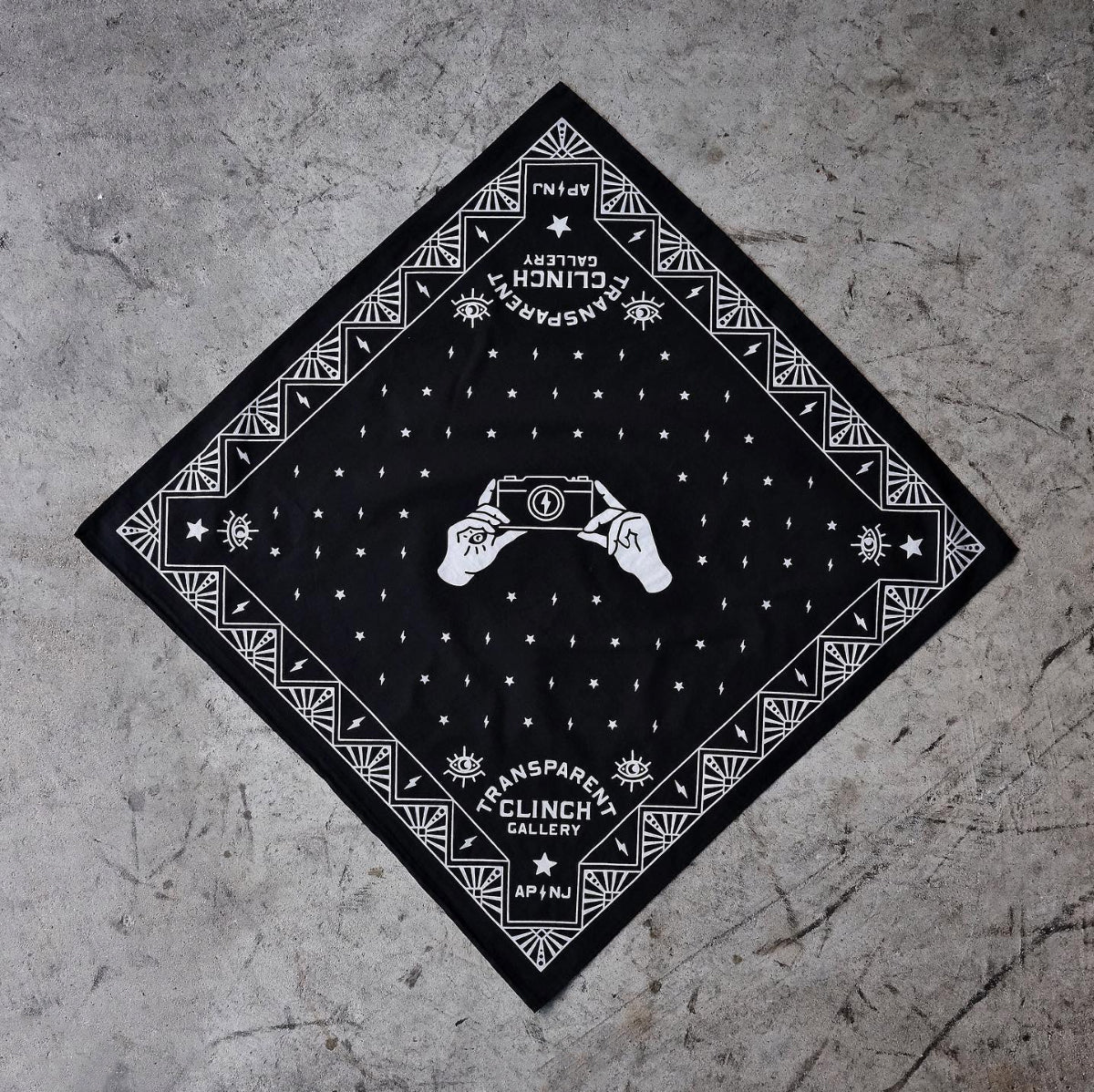 Transparent Clinch Gallery Bandana (One Feather Press) Transparent Clinch Gallery Bandana (One Feather Press)