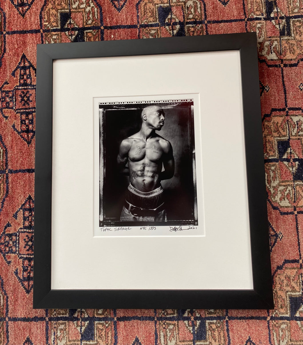 Tupac Polaroid (NYC, 1993) Framed 8 x 10