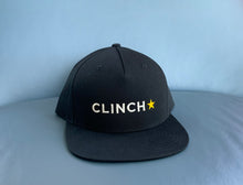 Load image into Gallery viewer, CLINCH/APNJ Stitched Snapback Trucker Hat - Transparent Clinch Gallery
